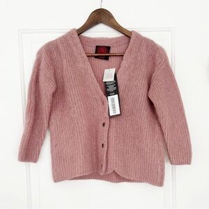 Happy Sheep Pink Wool Sweater XS